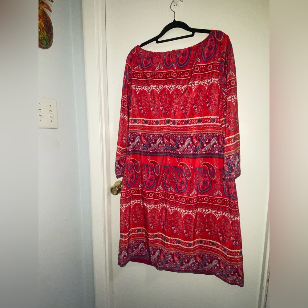 Old Navy | Women’s Dress | Large | Like New | 3/4 Sleeve | Casual | Colorful - Picture 9 of 16
